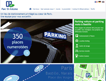 Tablet Screenshot of parc-st-antoine.com